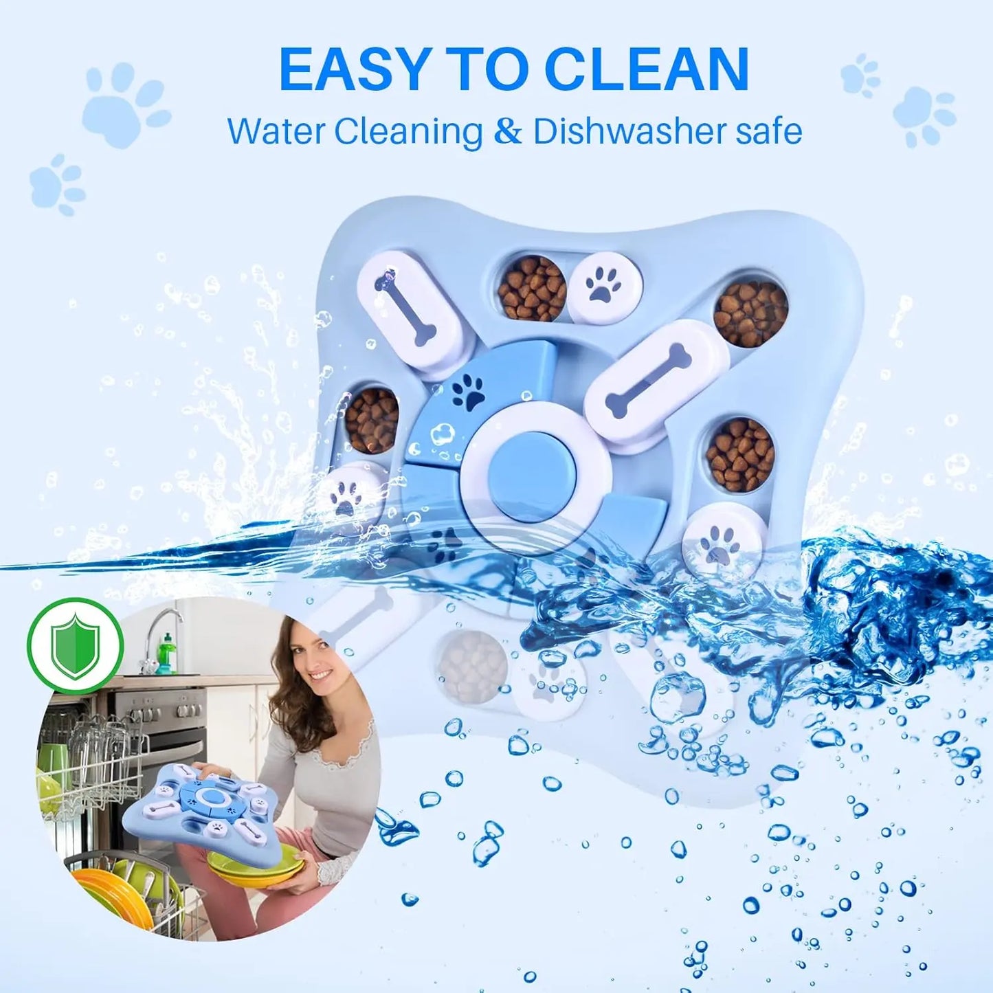 Dog Puzzle Toys, Interactive Treat Puzzle for IQ Training and Mental Enrichment, Large Medium Small Dog Toys for Brain Stimulation