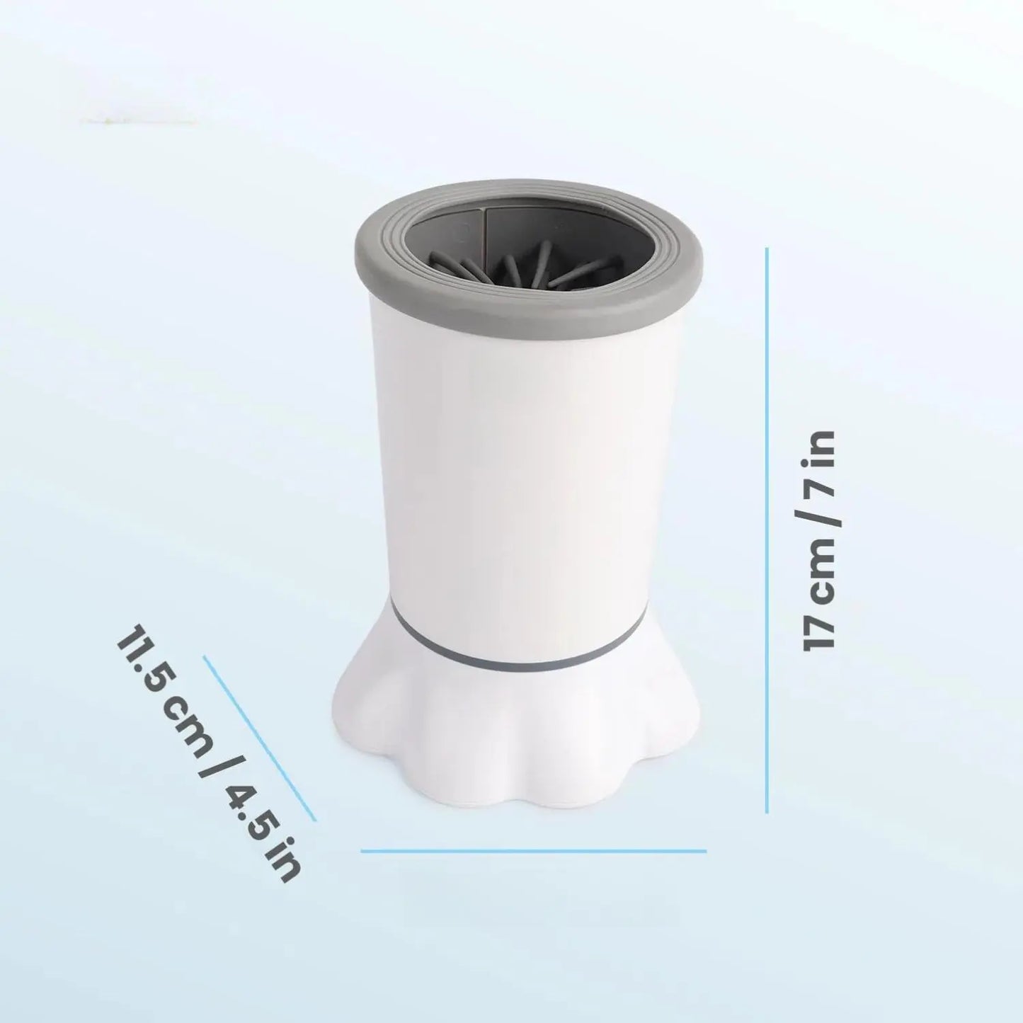 ALL for PAWS Electric Dog Paw Cleaner - Portable Mud Washer with Soft Silicone Brush, Two Speed Options & Suction Cup Base