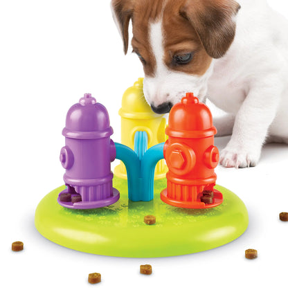 Brightkins Spinning Hydrants Dog Treat Puzzle
