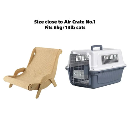 Multi-Functional Cat Scratching Board Rocker Bed, Natural Jute Material for Scratching and Relaxing, Indoor/Outdoor Pet Furniture 53X33X32 Cm