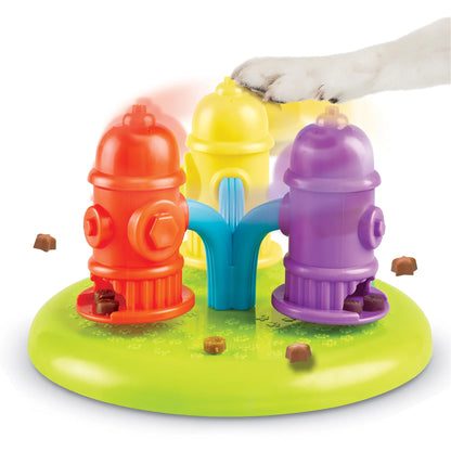 Brightkins Spinning Hydrants Dog Treat Puzzle