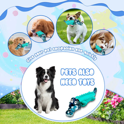 Fuufome Indestructible Dog Chew Toys Forfuufome Aggressive Chewers - Large Alligator Design with Milk Aroma for Large Dogs to Reduce Anxiety and Boredom