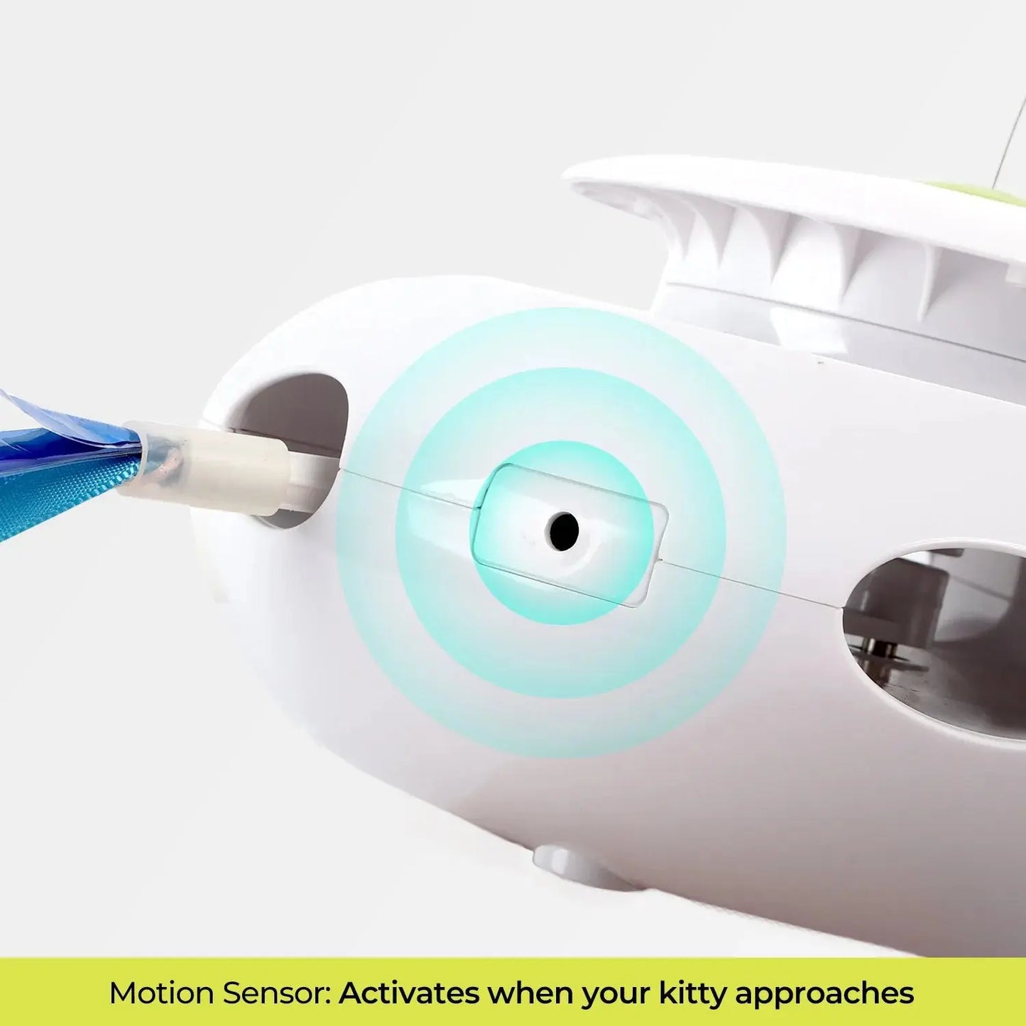 Exciting 3-in-1 Motion Activated Cat Toy with Spinning Butterfly, Rolling Ball & Shooting Ribbon - Rechargeable & Safe for Interactive Kitten Fun!