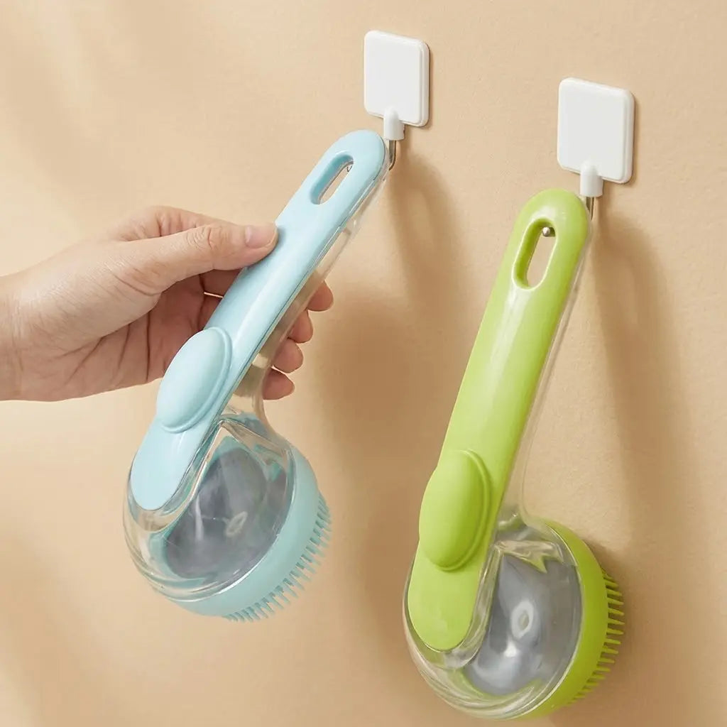 2026 New 2-In-1 Pet Bath & Grooming Deshedding Brush with Built-In Soap Dispenser, 8In×3In×4In, Gentle Massage Tool for Dogs & Cats, Boosts Beauty/Hair Care, Improves Bathing Experience, Promotes Blood Circulation