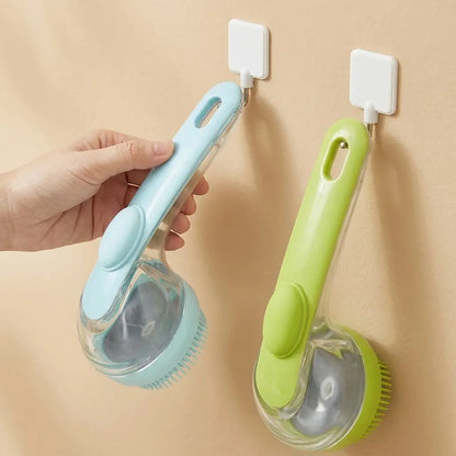 2026 New 2-In-1 Pet Bath & Grooming Deshedding Brush with Built-In Soap Dispenser, 8In×3In×4In, Gentle Massage Tool for Dogs & Cats, Boosts Beauty/Hair Care, Improves Bathing Experience, Promotes Blood Circulation
