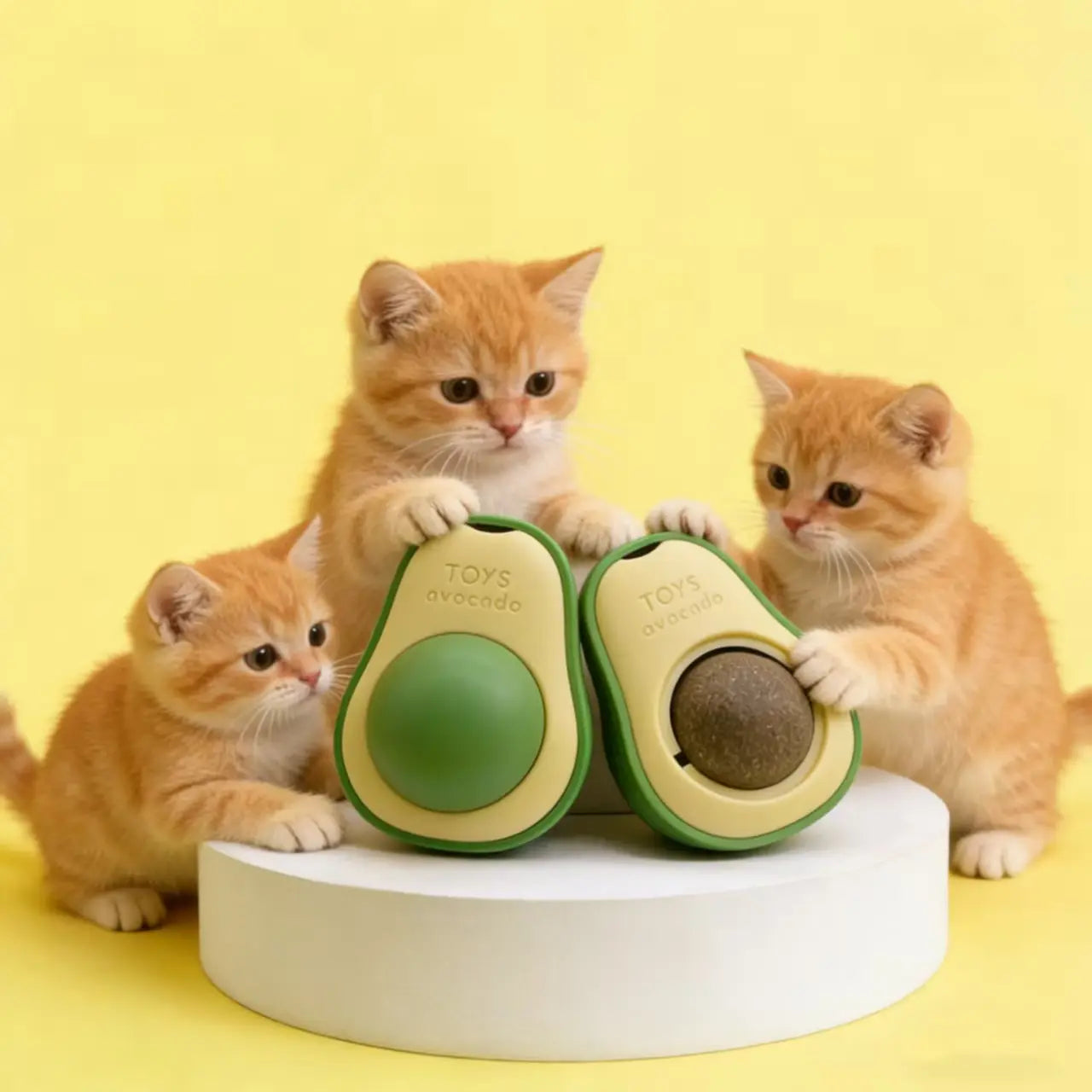 Wall-Mounted Catnip Chew Toy | 360° Spinning Ball for Cats’ Dental Care & Fun Interactive Multi-Tier Cat Cat Stuff for Indoor