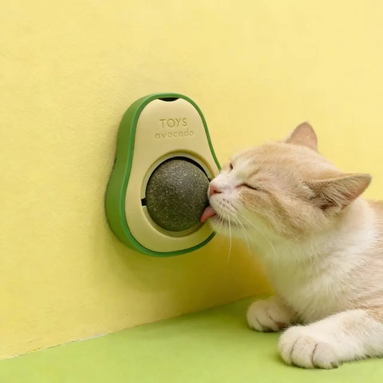 Wall-Mounted Catnip Chew Toy | 360° Spinning Ball for Cats’ Dental Care & Fun Interactive Multi-Tier Cat Cat Stuff for Indoor