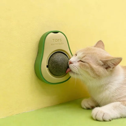 Wall-Mounted Catnip Chew Toy | 360° Spinning Ball for Cats’ Dental Care & Fun Interactive Multi-Tier Cat Cat Stuff for Indoor