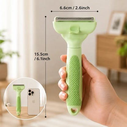 Professional Pet Deshedding Tool for Dogs & Cats, Gentle Undercoat Rake, Fast Shedding Reduction, Dematting Comb for Long Hair Pets, Cat & Dog Grooming Fur Removal Brush，Sleek, Ez, Brush