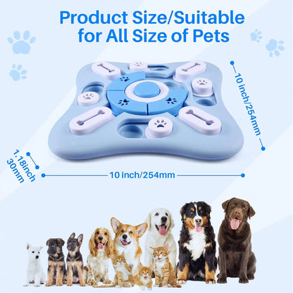 Dog Puzzle Toys, Interactive Treat Puzzle for IQ Training and Mental Enrichment, Large Medium Small Dog Toys for Brain Stimulation