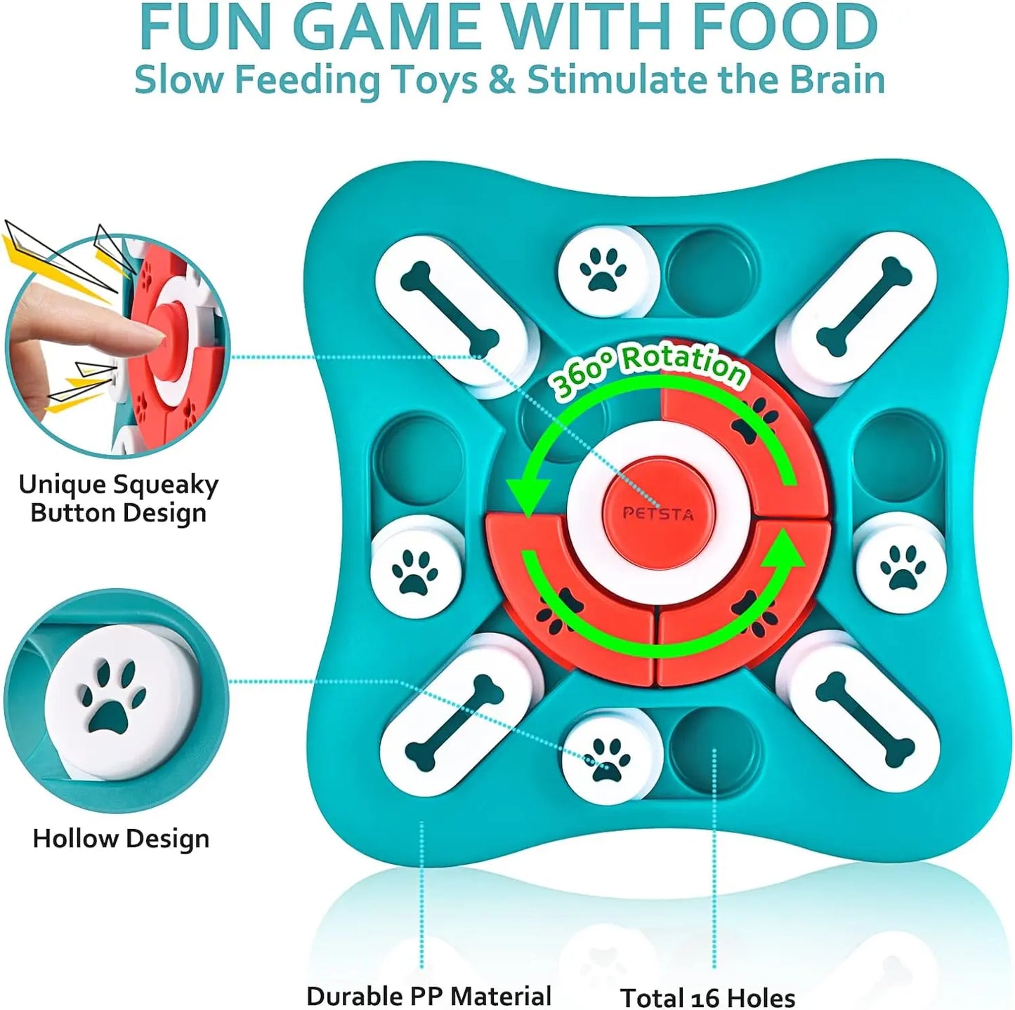 Chevaux Dog Toys, Treat Dispensing Dog Enrichment Toys, Interactive Dog Puzzle Toys to Keep Them Busy