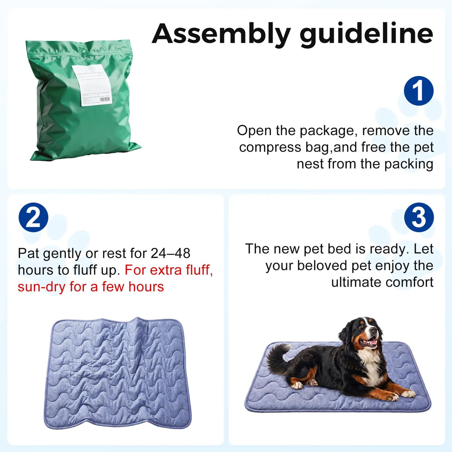 Premium Cooling Mat for Large Dogs - Extra Thick & Durable Gel-Free Pet Cooling Pad, Safe Non-Slip Washable Summer Blanket for Crate & Home
