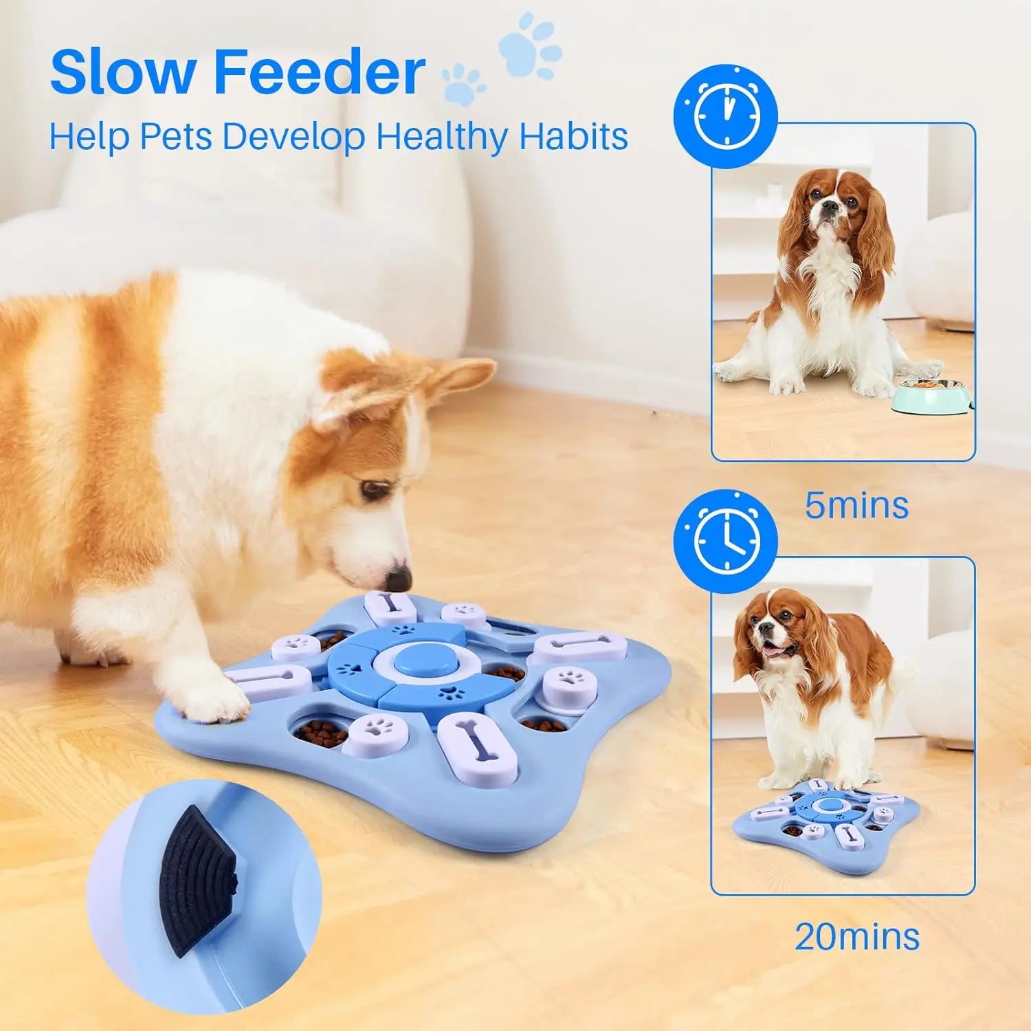 Dog Puzzle Toys, Interactive Treat Puzzle for IQ Training and Mental Enrichment, Large Medium Small Dog Toys for Brain Stimulation