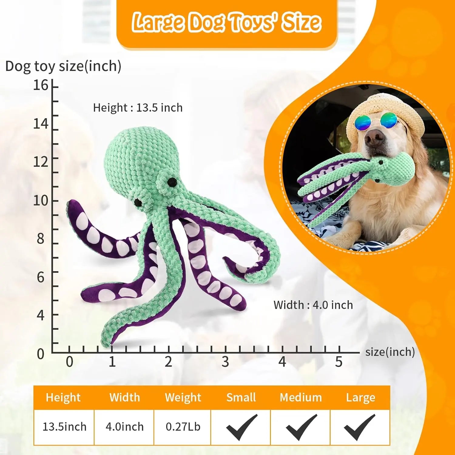 MRWJ Interactive Chew Plush Dog Toys - Chewable Squeak Toys, Durable Fabric, Soft Sound-Producing Mechanism for Large Dogs, Interactive Squeak Toys