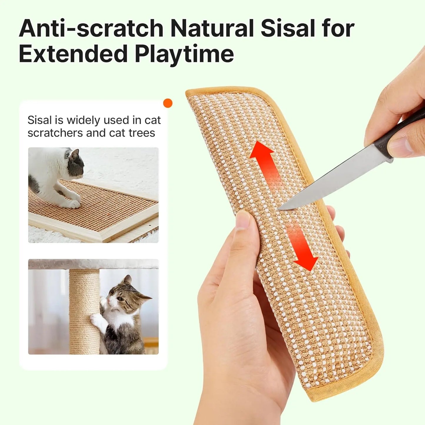 Cat Toys Pack of 2 , A+ Organic Catnip, Soft Sisal Material Indoor Kitten Scratching and Kicker Toys, Drives Bored Cats Crazy with Fun Interactive Chew