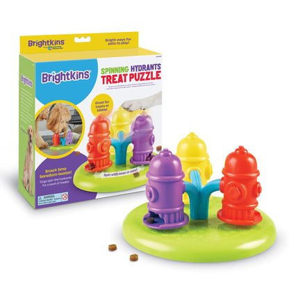 Brightkins Spinning Hydrants Dog Treat Puzzle