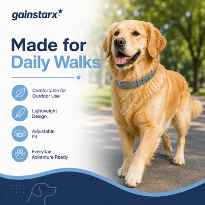 Gainstarx Adjustable Dog Collar with Fresh Scent Comfortable Lightweight Pet Collar for Large Dogs over 18 Lbs Everyday Wear for Walks and Outdoor Use
