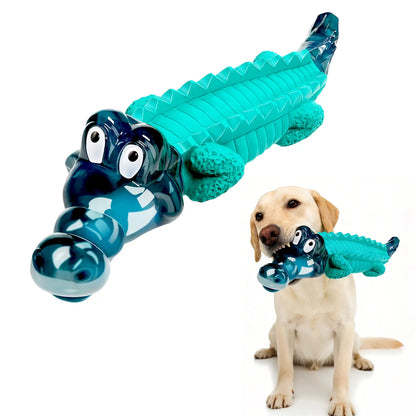 Fuufome Indestructible Dog Chew Toys Forfuufome Aggressive Chewers - Large Alligator Design with Milk Aroma for Large Dogs to Reduce Anxiety and Boredom