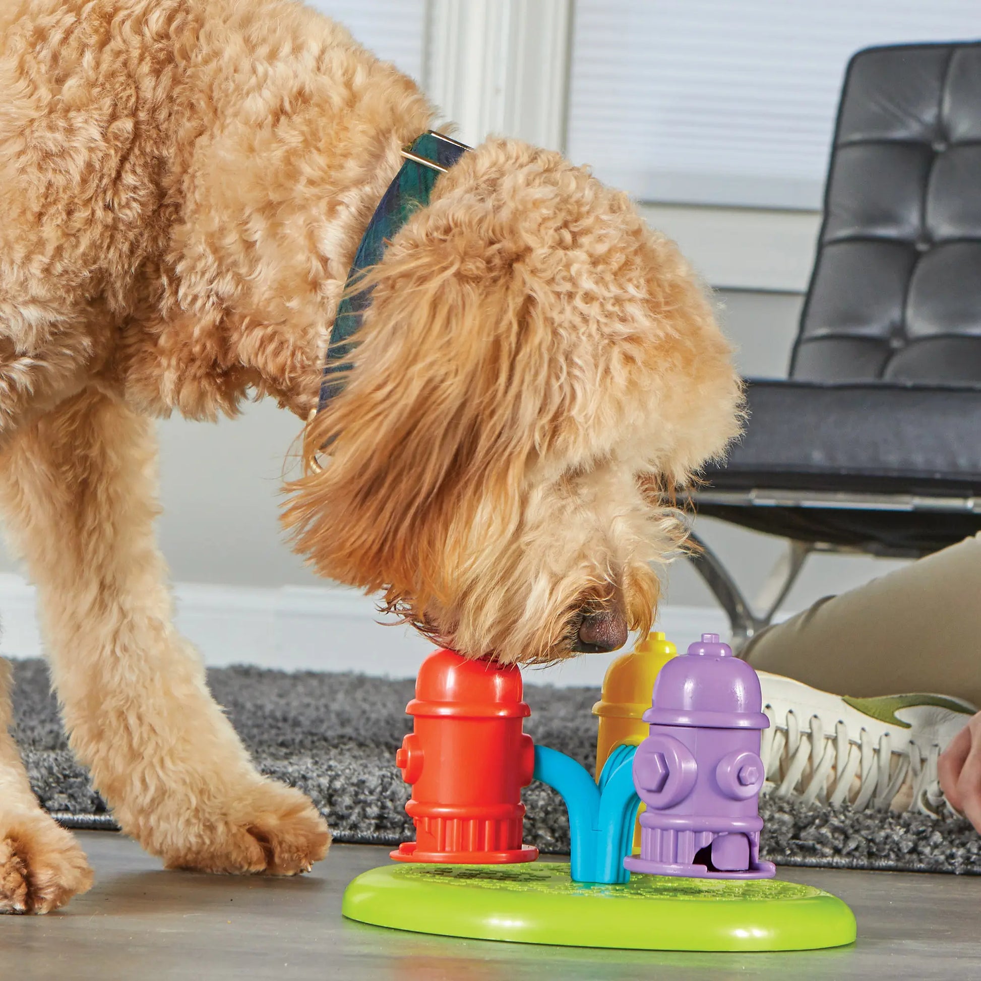 Brightkins Spinning Hydrants Dog Treat Puzzle