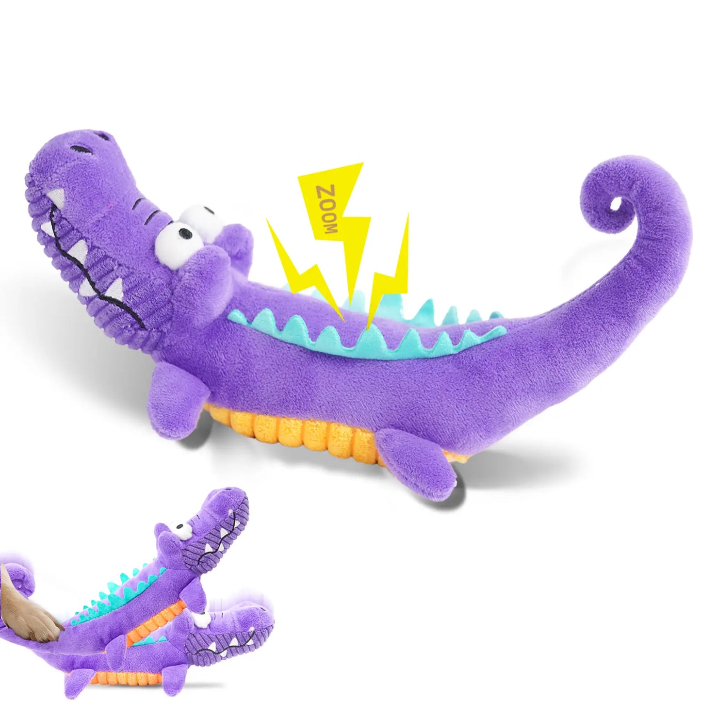 MRWJ Interactive Chew Plush Dog Toys - Chewable Squeak Toys, Durable Fabric, Soft Sound-Producing Mechanism for Large Dogs, Interactive Squeak Toys