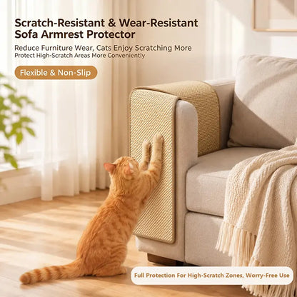 Durable Cat Scratch Pads Wall Sofa Claw Grinding Board Stickers Pet Accessories Natural Sisal Scratcher Easy to Use Versatile for Various Cat Breeds