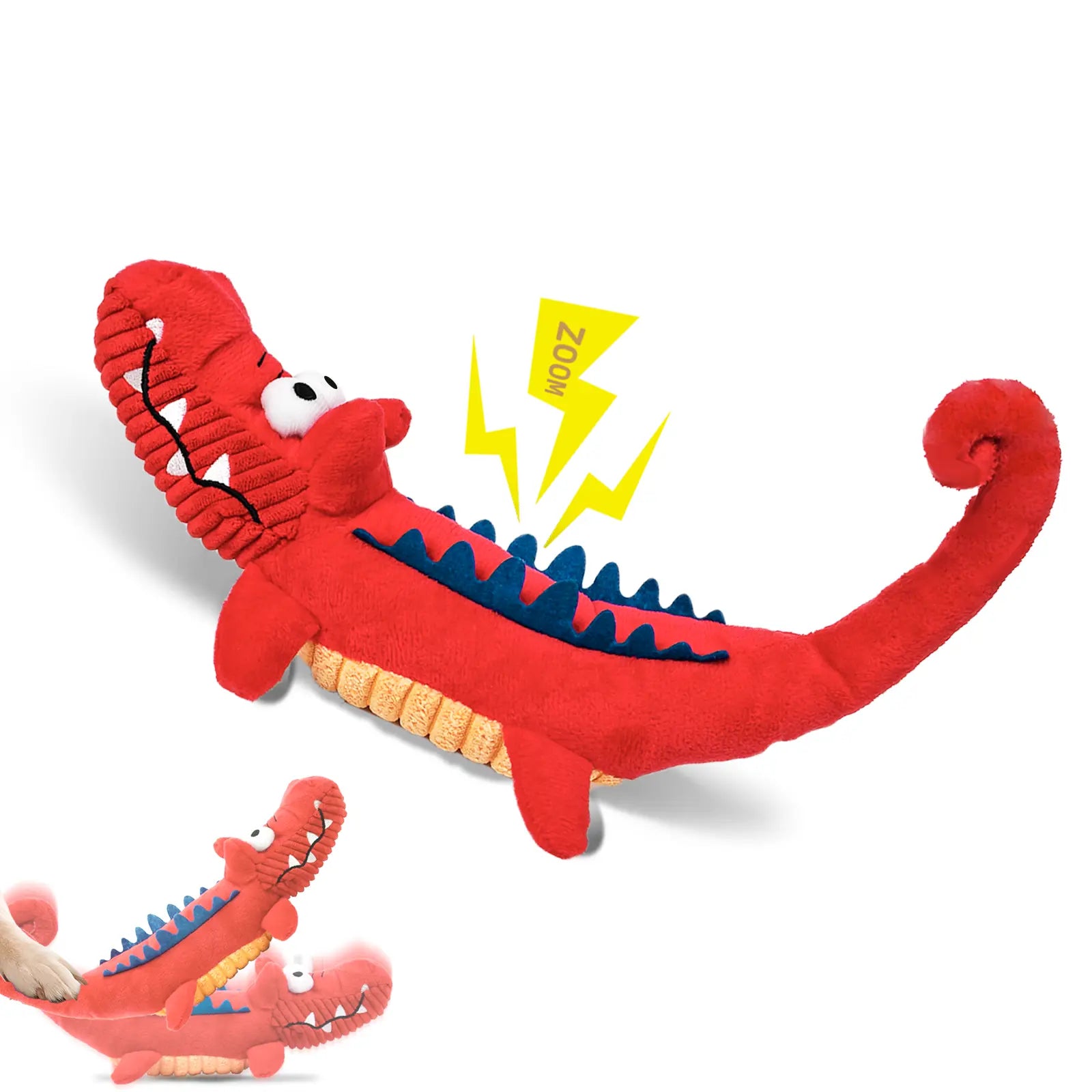 MRWJ Interactive Chew Plush Dog Toys - Chewable Squeak Toys, Durable Fabric, Soft Sound-Producing Mechanism for Large Dogs, Interactive Squeak Toys