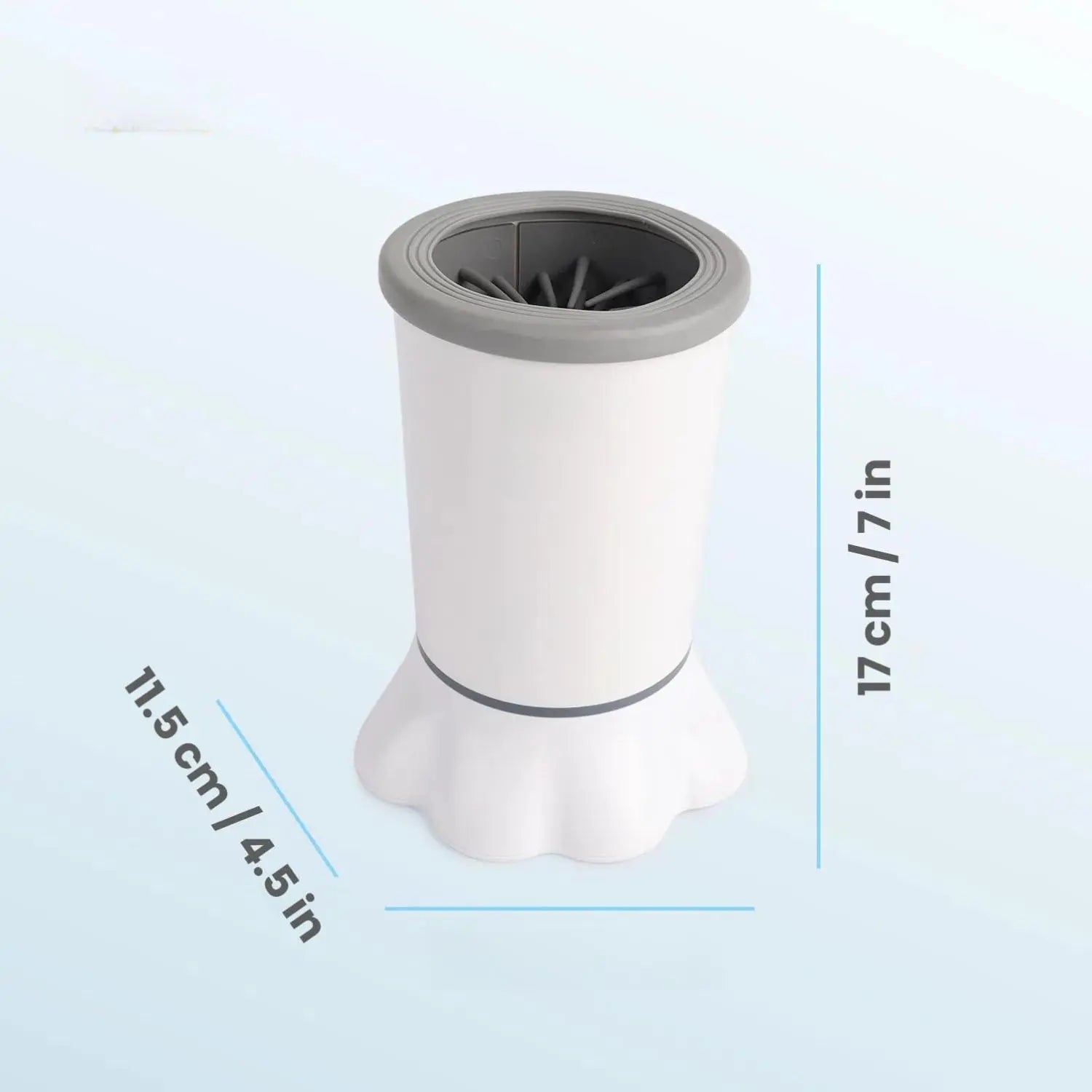 ALL for PAWS Electric Dog Paw Cleaner - Portable Mud Washer with Soft Silicone Brush, Two Speed Options & Suction Cup Base