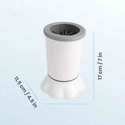 ALL for PAWS Electric Dog Paw Cleaner - Portable Mud Washer with Soft Silicone Brush, Two Speed Options & Suction Cup Base