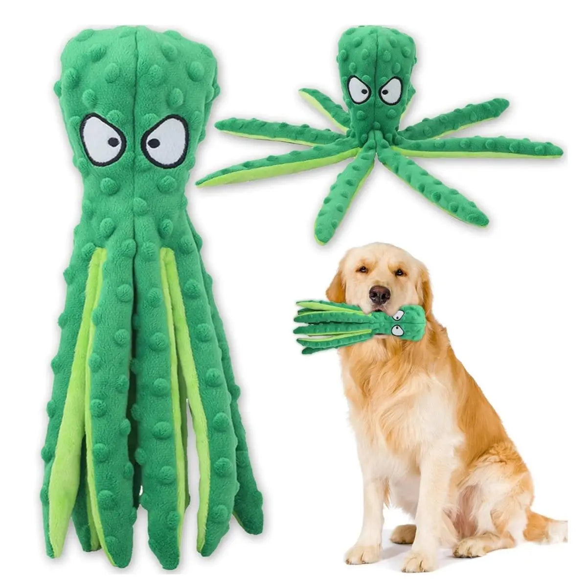 MRWJ Interactive Chew Plush Dog Toys - Chewable Squeak Toys, Durable Fabric, Soft Sound-Producing Mechanism for Large Dogs, Interactive Squeak Toys