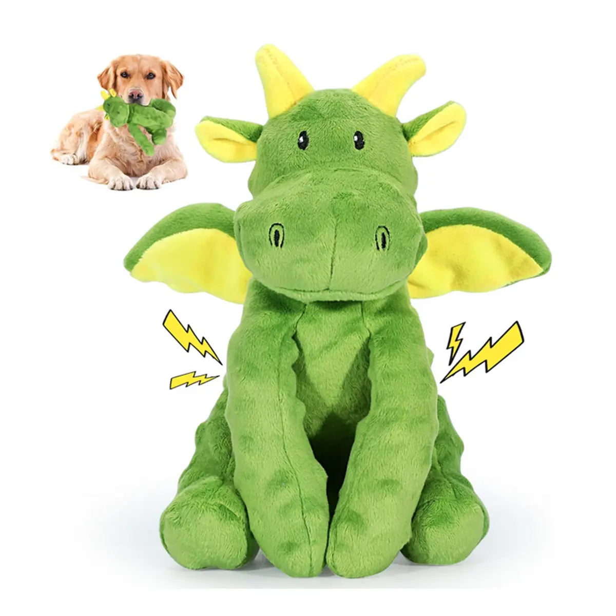 MRWJ Interactive Chew Plush Dog Toys - Chewable Squeak Toys, Durable Fabric, Soft Sound-Producing Mechanism for Large Dogs, Interactive Squeak Toys
