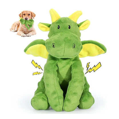 MRWJ Interactive Chew Plush Dog Toys - Chewable Squeak Toys, Durable Fabric, Soft Sound-Producing Mechanism for Large Dogs, Interactive Squeak Toys